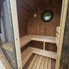 Apvali 1600mm termo medienos pirtis 3-4 žmonėms