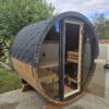 Apvali 1600mm termo medienos pirtis 3-4 žmonėms